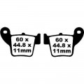 EBC Brakes EPFA Sintered Fast Street and Trackday Pads Rear - EPFA346HH EBC Brakes EPFA Sintered Fast Street and Trackday Pads Rear - EPFA346HH
